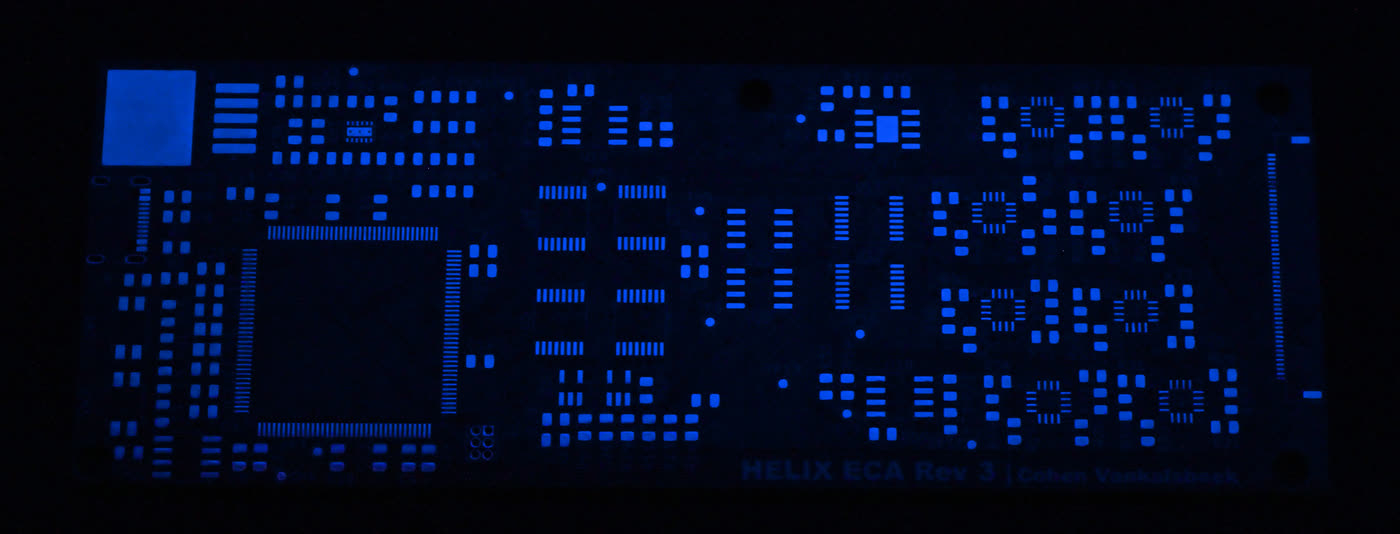 The HELIX ECA Rev 3 array electronics, a 32-element eddy current array board